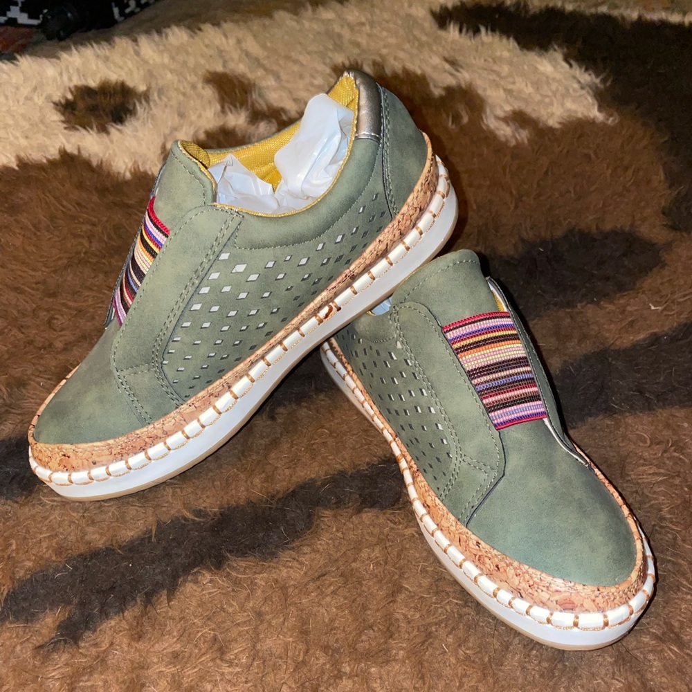 NWOT Boho Bead Shoes